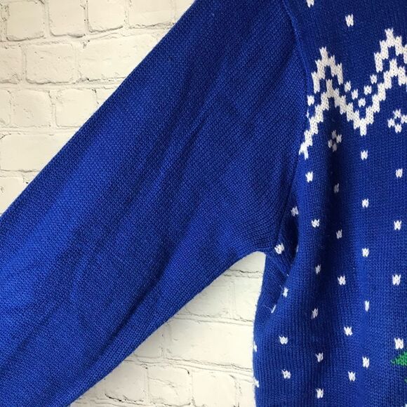 Jolly Sweaters Ugly Christmas Sweater Snowman Wearing Scarf Size XL Unisex - Picture 6 of 9